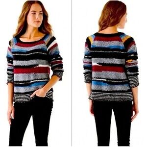 Free People Montmartre Pullover Sweater Multicolored, Size Small